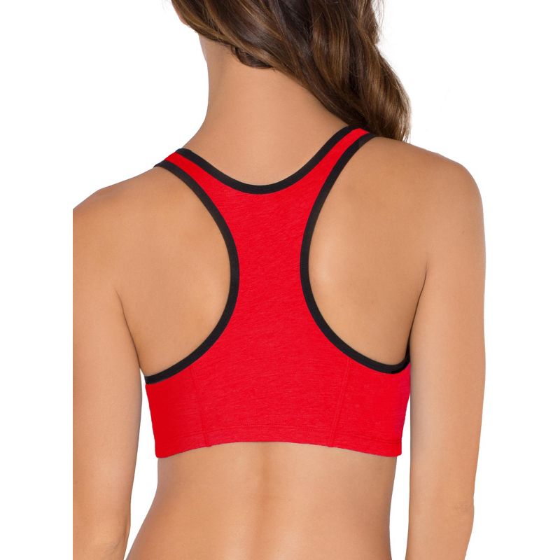 Fruit of the Loom Women's Tank Style Cotton Sports Bra 3-Pack, 6 of 9