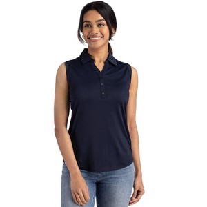Cutter & Buck Forge Eco Stretch Recycled Womens Sleeveless Polo - 1 of 2