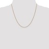 Black Bow Jewelry 0.8mm 14k Rose Gold Solid Box Chain Lobster Claw Clasp Necklace - 2 of 4