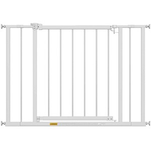 FDW 27/30/36”Tall Dog Gate for Stairs & Doorways,Walk-Through Metal Pet Gate for Indoor Use,Adjustable Safety Gates for Pets - 1 of 4
