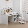 Study Desk and Chair Set, Learning Desk for Kids - Features Bulletin Board, Keyboard Drawer - 3 of 4
