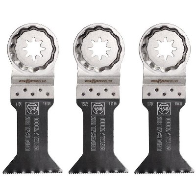 Fein StarlockPlus 1-3/4 in. X 1-3/4 in. L Bi-Metal E-Cut Universal Saw Blade 3 pk