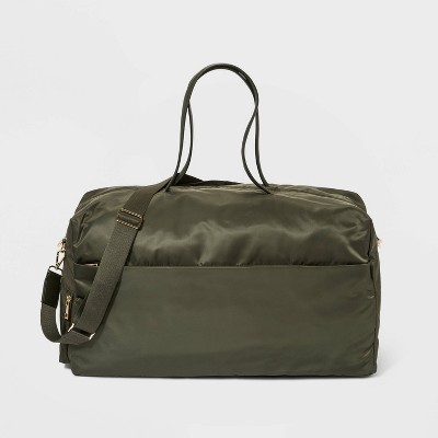 Top Load Canvas Duffle Bags- Black or Olive Drab