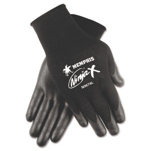 Memphis Ninja x Bi-Polymer Coated Gloves Small Black Pair N9674S - 1 of 1