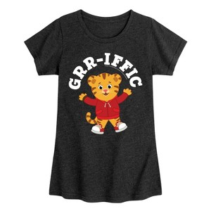 Girls' - Daniel Tiger - Grrific Daniel Tiger Fitted Short Sleeve Graphic T-Shirt - 1 of 2