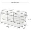 Aoibox Large Taco Bar Serving Set with 3 Containers & Separate Lids, Chilled Condiment Caddy for Salad, Fruit, Party Garnish, Mimosa Bar Accessories - 3 of 4