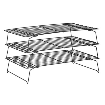 3 Tier Cooling Racks For Baking Cookie Bakery Wire Stackable Cake Food Rack 