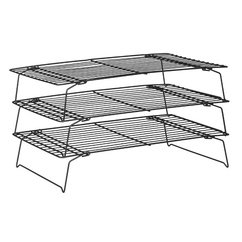 Nifty Solutions Insert with 3 Non-Stick, One Size, 3 Tier Baking Rack WITH  Cookie Sheets