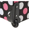 Rockland Fashion Softside Upright Luggage SetExpandable Multi/Pink Dot 2-Piece (14/19) - 3 of 4