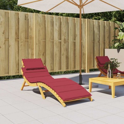 vidaXL Sun Lounger Cushion Black Oxford fabric (100% polyester)