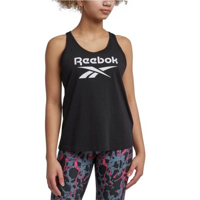 Reebok Womens Classic Tank Top, Black, X-Small