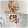 Unique Bargains Women's Frosted Hydrangeas Side Comb 1 Pc - 4 of 4