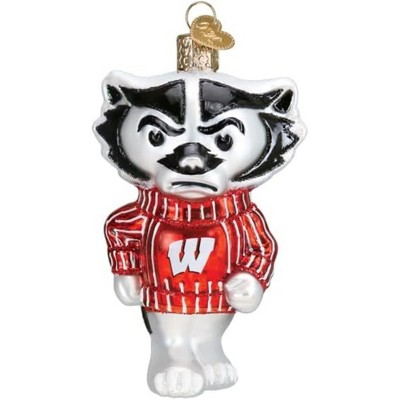 Old World Christmas Wisconsin Bucky Glass Ornament for Christmas Tree