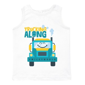 The Juniper Shop SmileyWorld Trucking Along Toddler Tank - 1 of 4