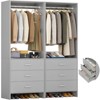 Aheaplus 24'' Freestanding Closet Organizer System with Hanging Rods and Drawers - 2 of 4