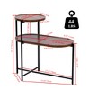 JUJABU Modern 2-Tier Small Sofa Side Table with Wooden Storage Shelf - 4 of 4