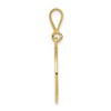Black Bow Jewelry 14k Yellow Gold Masonic Circle Pendant, 18mm or 23mm - 2 of 4