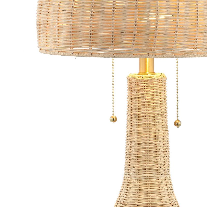 22&#34; LED Joanie Rustic Iron Table Lamp Natural/Brass (Includes LED Light Bulb) - JONATHAN Y, 6 of 9