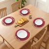 REGALWOVEN Farmhouse Placemats Set of 6 Woven Placemats Washable Kitchen Table Mat for Dining Table Decor and Holiday - 3 of 4