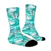 Sea Waves Women Printed Crew Socks Funny Funky Socks Soft Polyester Novelty Gifts for Artists Men - 3 of 4