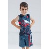 Marvel Mesh Jersey Tank Top Shirt and Basketball Shorts Outfit Set Little Kid to Big Kid Sizes (2T - 18-20) - image 4 of 4