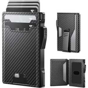 Paaaawaters typecase Wallet for Men: Rfid-blocking with Money Clip Slim Leather Bifold ID Window Smart Pop Up Card - 1 of 4