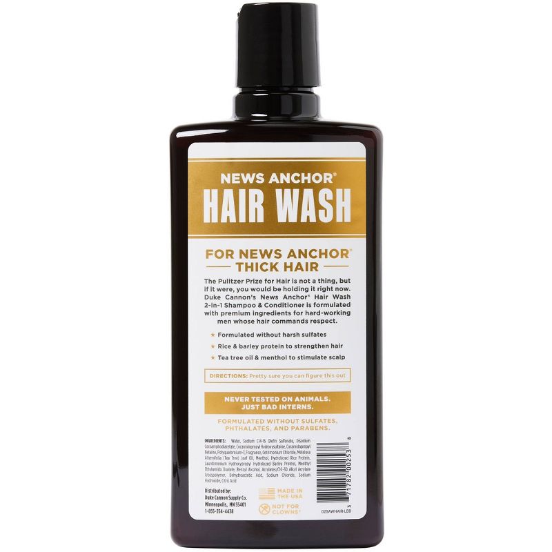 Duke Cannon Supply Co. Sawtooth Sulfate Free 2-in-1 Hair Wash - 14 fl oz, 3 of 9