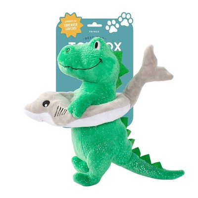Pet Shop By Fringe Studio Summa Time Rex Squeaky Plush Dog Toy