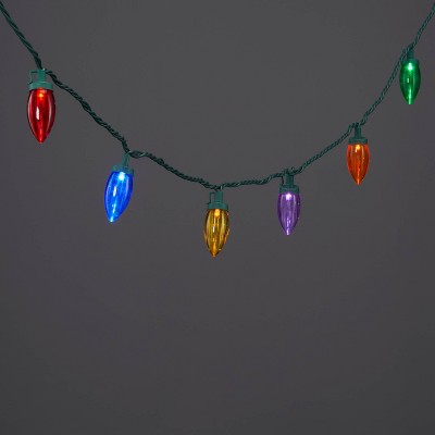 25ct LED C9 Smooth String Lights with Green Wire - Wondershop™