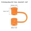 Unique Bargains Reusable Dust-Proof Flexible Washable Straw Cover - 2 of 4