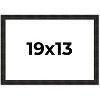 PosterPalooza | 19x13 Thin Barnwood Picture Frame, UV Acrylic, 2 Finishes - Grey and Black - 2 of 4