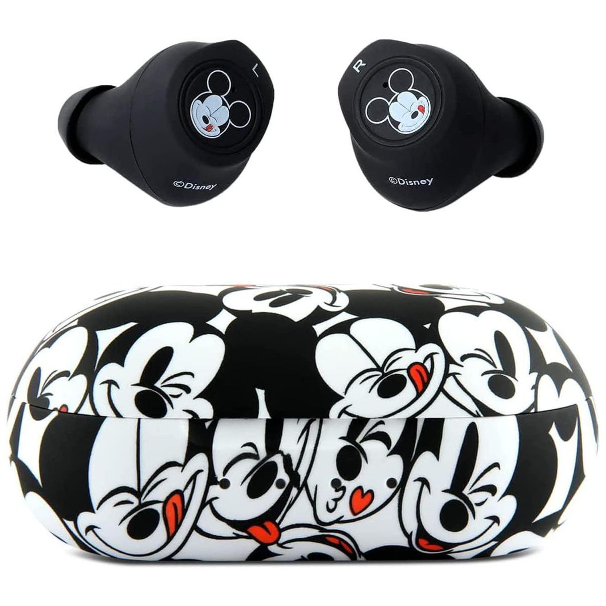 Disney Mickey Mouse and Friends Bluetooth Earbuds with Charging Case