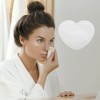 Unique Bargains Disposable Heart Style Makeup Remover Sponge White 100pcs - 2 of 4