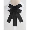 Allegra K Women's Pre-tied Bowknot Pin Solid Color Neckties Elegant Brooch Bow Tie - 2 of 4