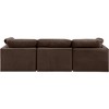 Meridian Furniture,Indulge Brown Velvet Modular Sofa - 3 of 4