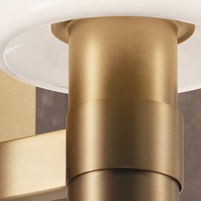 Champagne Bronze Opal Glass Dimmable Vanity Sconce