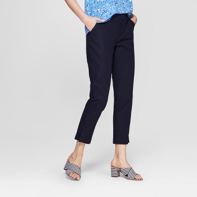 mid rise ankle pants