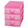 Unique Bargains 3 Layers Trinket Cosmetic Desk Storage Box plastic Desk Drawer 5.1" x 3.5" x 4.5" Clear 1 Pc - 3 of 3