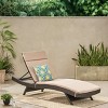 Christopher Knight Home Salem Outdoor Wicker Armless Adjustable Chaise Lounge with Cushion - 2 of 4