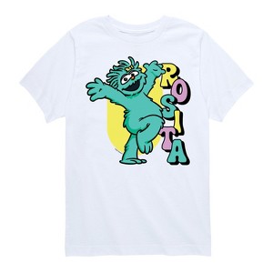 Boys' - Sesame Street - Rosita Hands Up Short Sleeve Graphic T-Shirt - 1 of 4