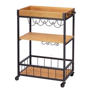 Honey-Can-Do Loft Bar Cart - 1 of 4