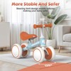 Allobebe 4-Wheel Baby Balance Bike with Adjustable Seat Mint Green - 3 of 4