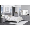 Queen Size Platform Bed with Upholstered Headboard for Bedroom - 4 of 4