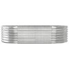 vidaXL Silver Garden Raised Bed - Durable Powder-Coated Steel, Oval Shape, DIY Assembly, Decor for Garden, Balcony, and Patio - 3 of 4