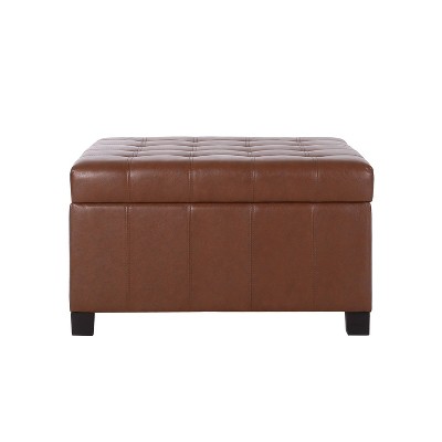 Christopher Knight Home Lismore Faux Leather Storage Ottoman