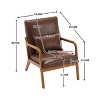 Modern Accent Chair, Solid Wood Padding Lounge Armchairs - 3 of 4