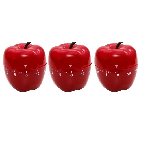 Baumgartens Apple-shaped Timer, Red, Pack Of 3 : Target