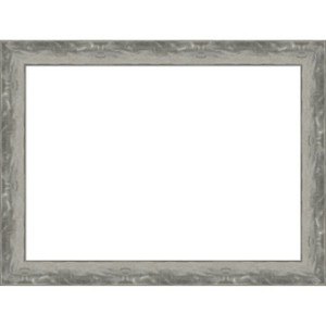 Amanti Art Waveline Silver Narrow Framed Dry Erase Magnetic Board - 1 of 4