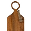 O-Handle Acacia Wood & Jute Serving Board - Foreside Home & Garden - 4 of 4