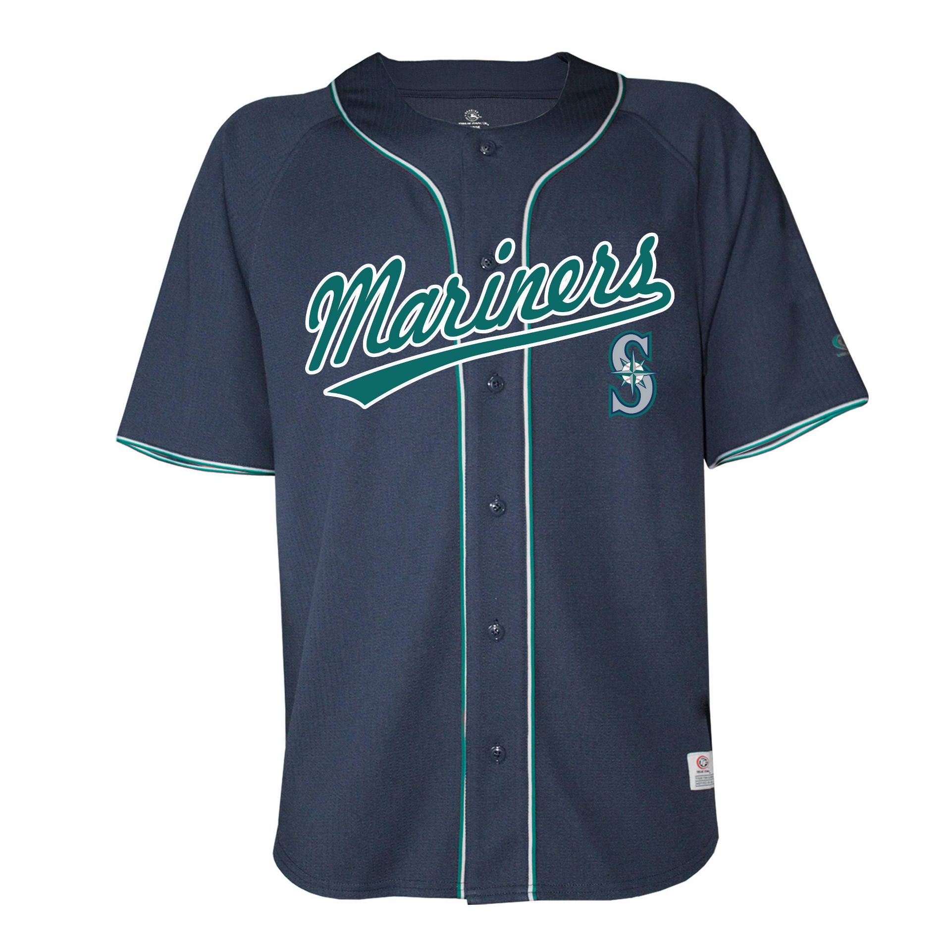 MLB Seattle Mariners Men's Button Down Jersey
